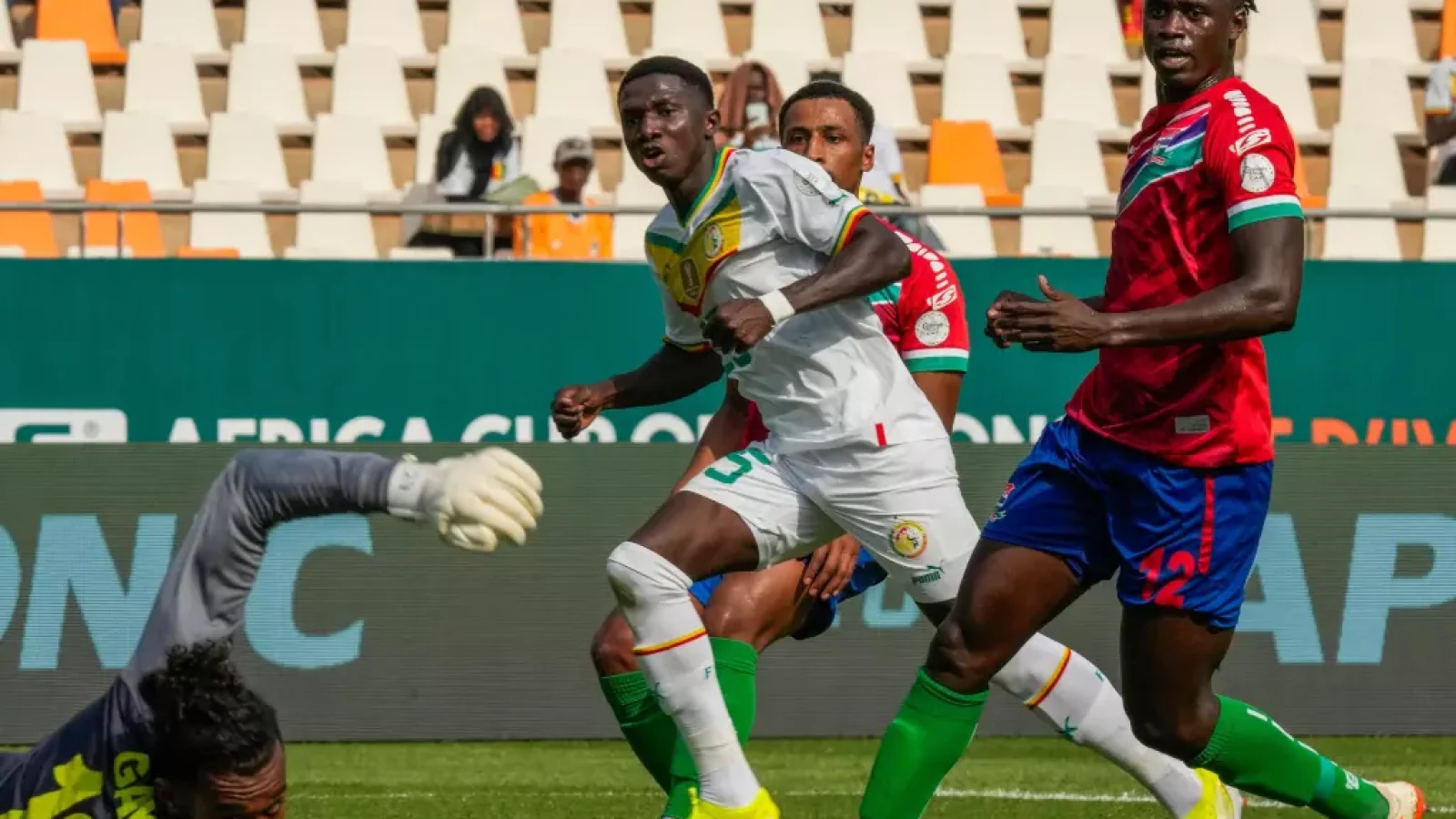 Lamine Camara Brace Sees Senegal Trounce Gambia Soccer