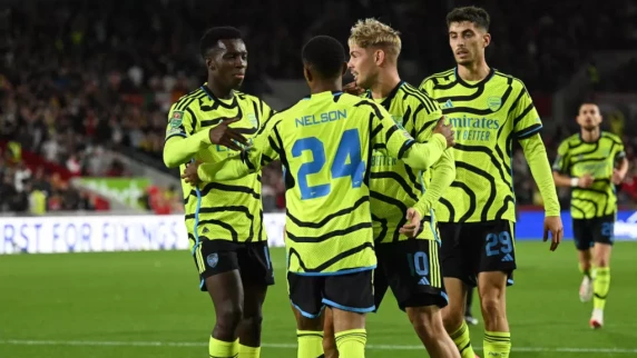 Reiss Nelson scores as Arsenal edge past Brentford in Carabao Cup