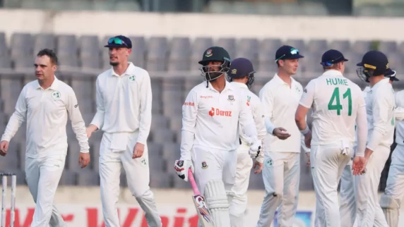 Ireland facing uphill battle after top order folds against Bangladesh on day two