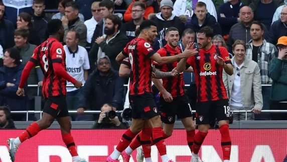 Dramatic stoppage-time winner sees Bournemouth beat Tottenham