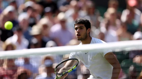 Carlos Alcaraz into third round at Wimbledon after victory over Alexandre Muller