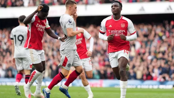 Eddie Nketiah hat-trick hands Arsenal victory over Sheffield United