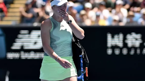 Tearful Elina Svitolina retires from Australian Open with back injury