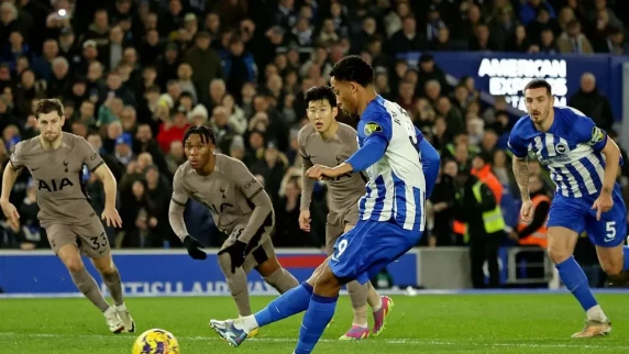 Joao Pedro's brace helps Brighton stun Tottenham