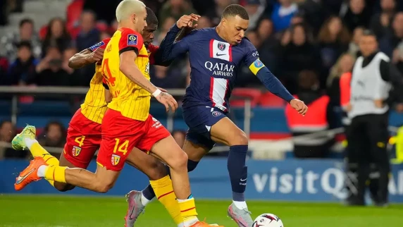 Kylian Mbappe enters history books as Paris St Germain beat title-rivals Lens