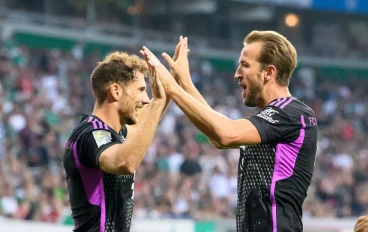 Leon Goretzka and Harry Kane