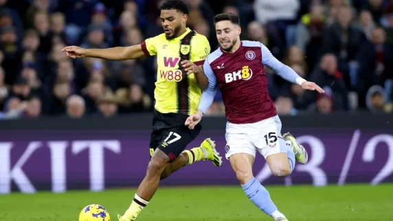 Lyle Foster scores but Burnley go down to Aston Villa after late penalty