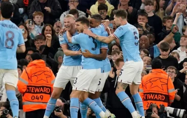 Manchester City celebrate