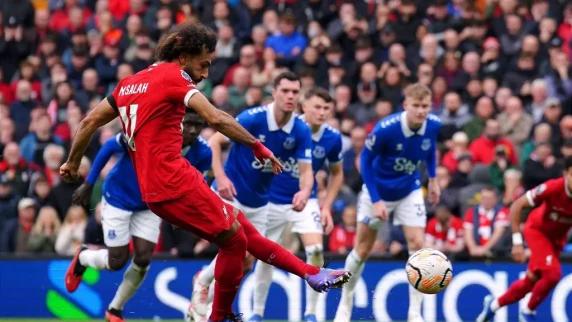 Mohamed Salah brace hands Liverpool Merseyside derby victory over Everton