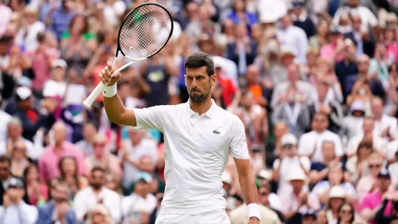 Novak Djokovic enjoying having a target on his back