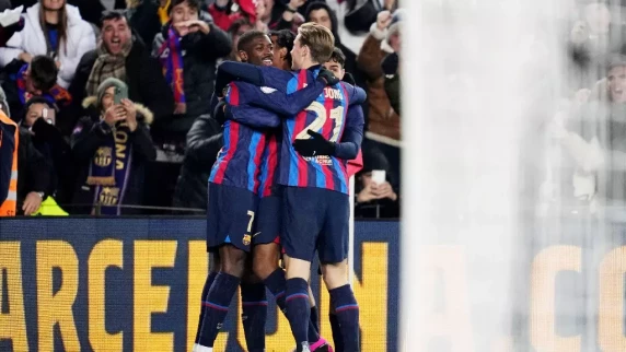 Ousmane Dembele scores as Barcelona beat Real Sociedad to reach Copa del Rey semis