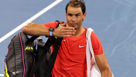 Nadal needs medical treatment during defeat in Brisbane, Sabalenka marches on