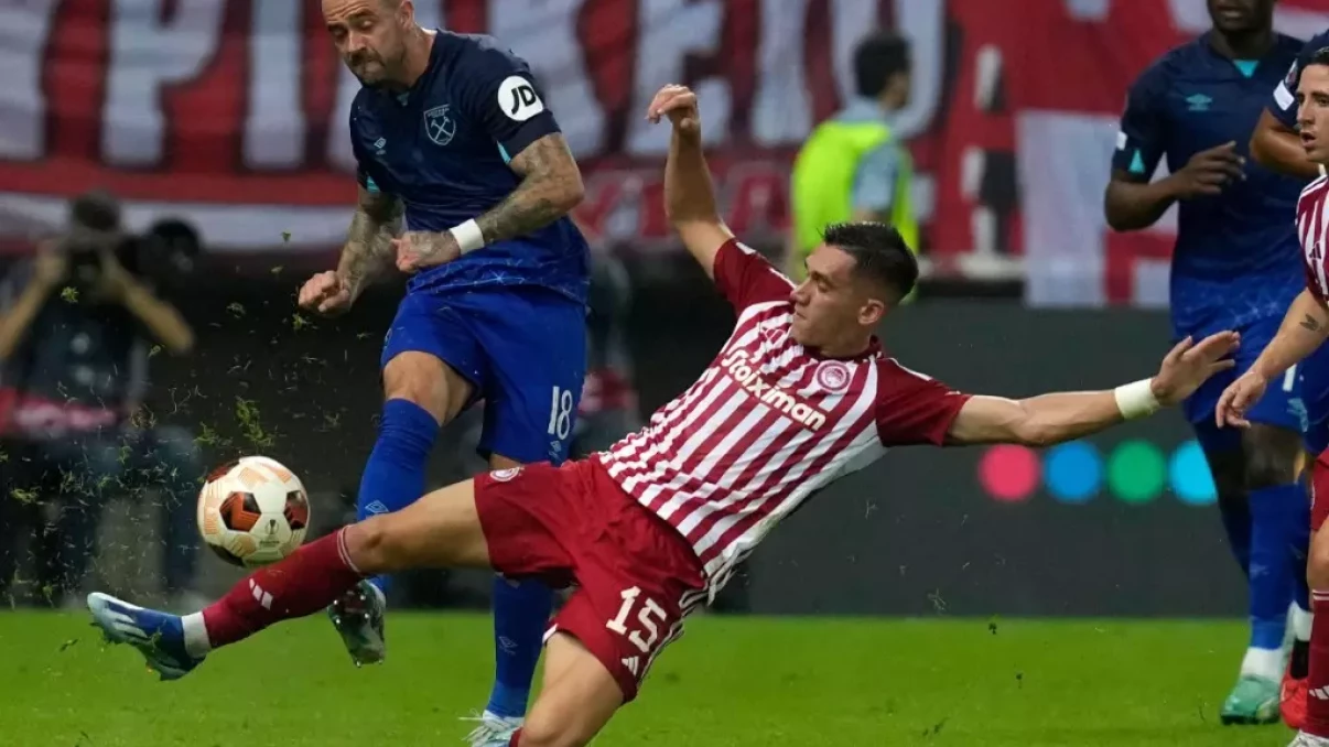 Olympiacos hand West Ham first European loss in 18 games