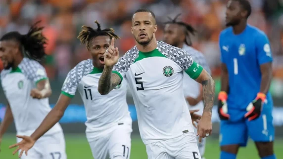 William Troost-Ekong scores penalty in Nigeria victory over Ivory Coast at AFCON