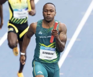 South Africa’s 4x100m relay team led by Simbine