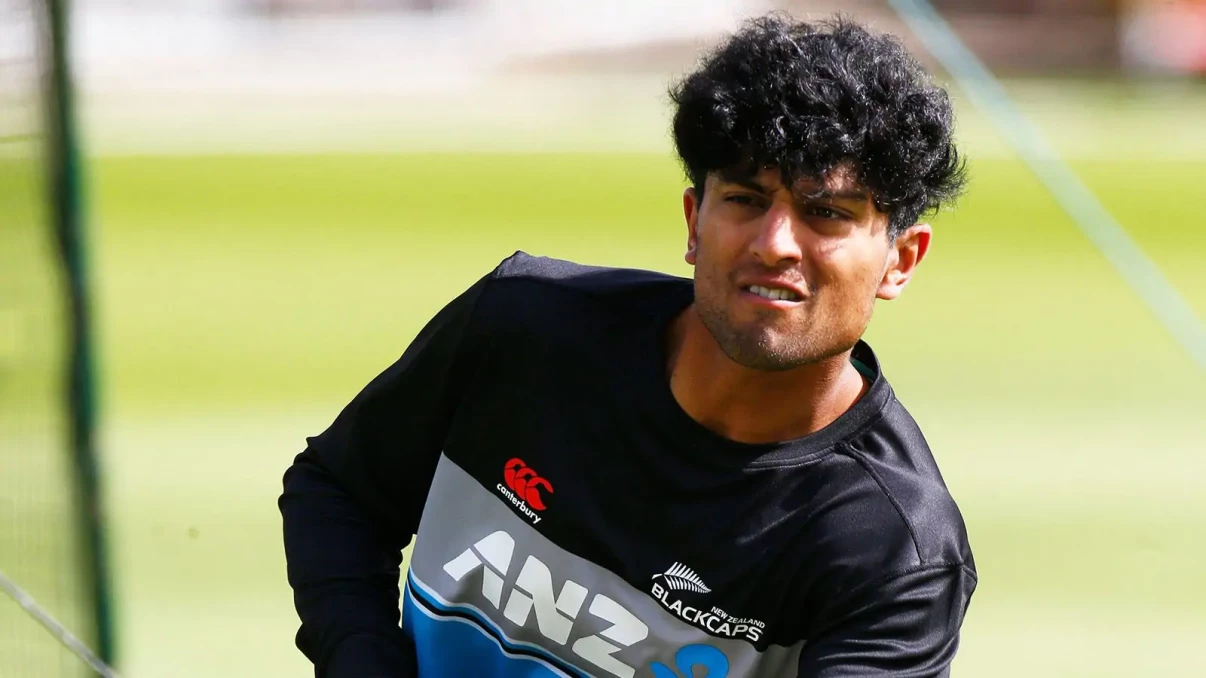 New Zealand's Rachin Ravindra dislocates shoulder while doing promo shoot New Zealand's Rachin Ravindra dislocates shoulder while doing promo shoot