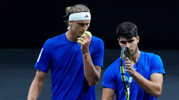 Alcaraz and Zverev fall in doubles as Laver Cup day one ends in deadlock