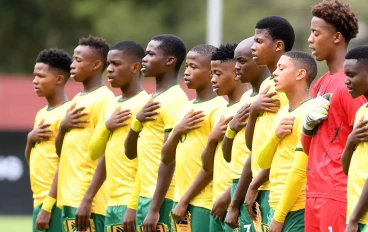 SA U17 Men's team during 2025 CAF U17 Men's AFCON - COSAFA Qualifiers