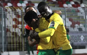 Amajimbos celebrate at the U17 AFCON in Algeria