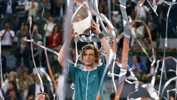 Andrey Rublev shows grit to win Madrid Open