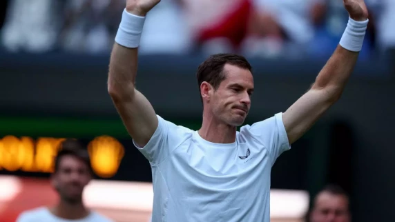 Tearful Andy Murray receives hero's send-off on Wimbledon centre court