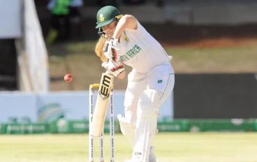 Annerie Dercksen of South Arica Women during day 3 of the Only Women?s Test between South Africa and England at Mangaung Oval on December 17, 2024 in Bloemfontein, South Africa