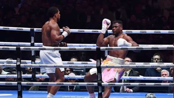 Anthony Joshua urges Francis Ngannou not to quit after knocking him out in second round