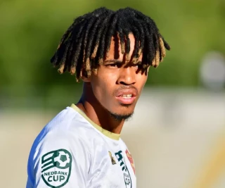 Antonio van Wyk of Stellenbosch FC during the Nedbank Cup, Quarter Final match between Stellenbosch FC and SuperSport United at Danie Craven Stadium on April 13, 2024 in Stellenbosch, South A