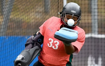 Aphiwe Dimba (Gk) of South Africa during the Womens Hockey, Summer Series 5th test match between South Africa and France at SACS Hockey Field on January 26, 2024 in Cape Town, South Africa.