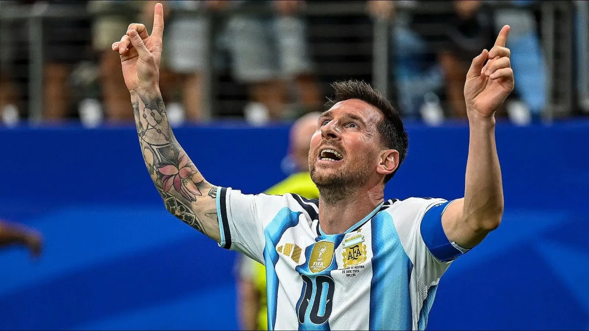 Lionel Messi 'tired' but happy with FIFA World Cup record-breaking night for Argentina Lionel Messi 'tired' but happy with FIFA World Cup record-breaking night for Argentina