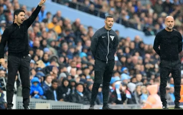 Mikel Arteta and Pep Guardiola