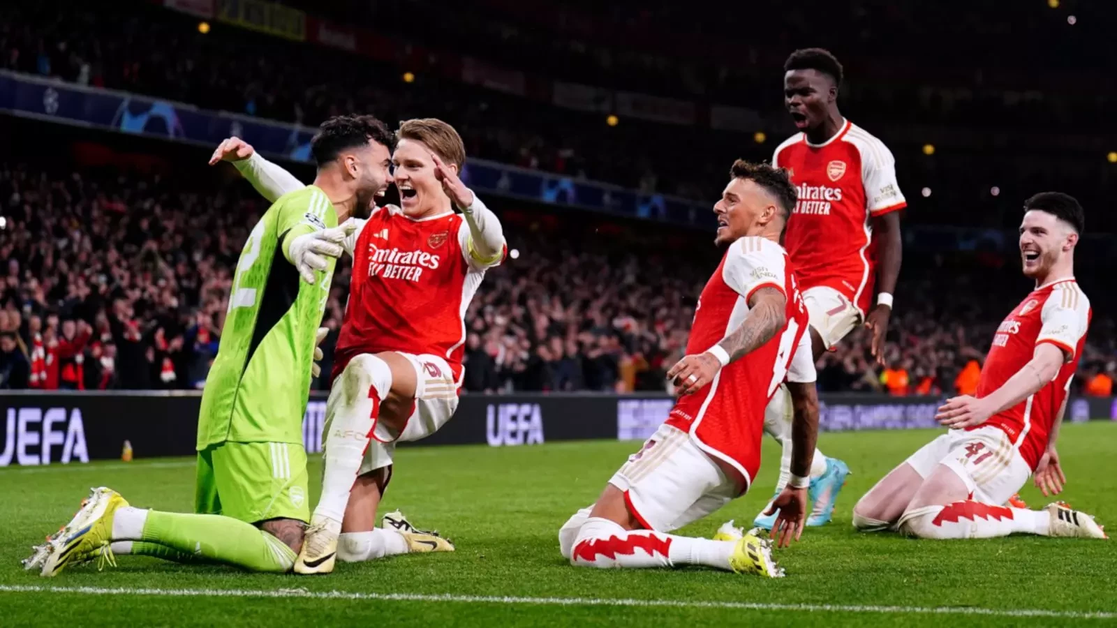 David Raya the hero as Arsenal progress into Champions League quarterfinals  after penalty shootout | soccer