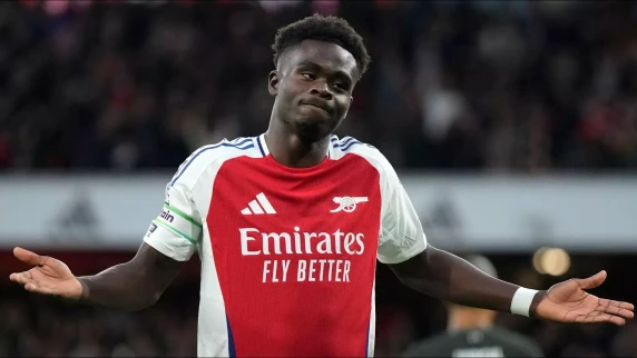 Bukayo Saka marks milestone, but Arsenal fumble against Liverpool