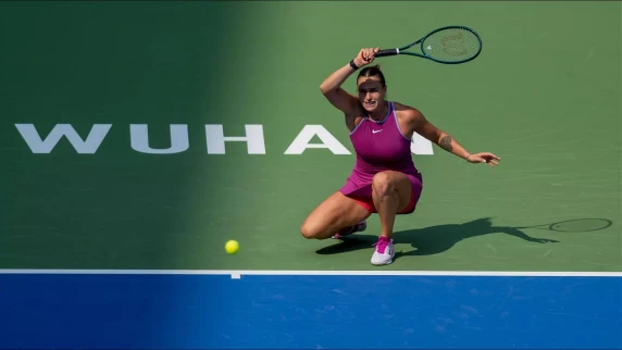 Top seed Aryna Sabalenka rallies to reach Wuhan Open last eight