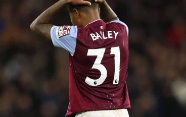 Aston Villa striker Leon Bailey inconsolable