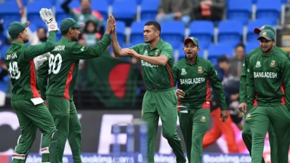 Bangladesh put themselves on brink of Super Eights qualification with victory over Netherlands