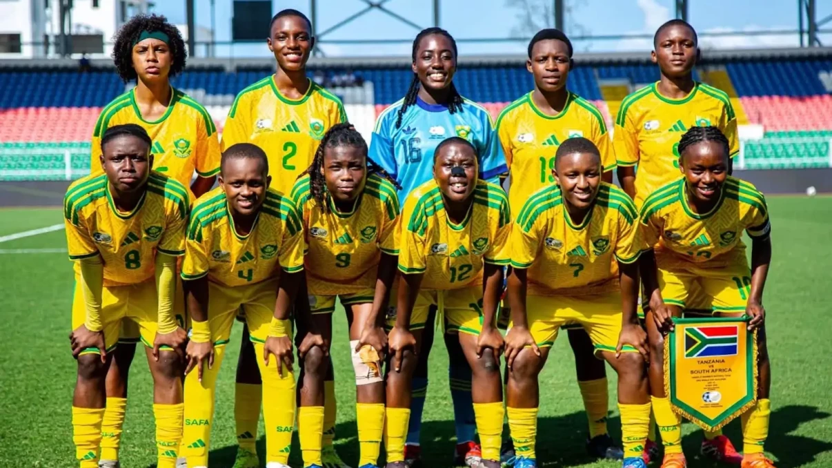 Katleho Malebana celebrates Bantwana victory in FIFA World Cup Qualifiers first leg Katleho Malebana celebrates Bantwana victory in FIFA World Cup Qualifiers first leg