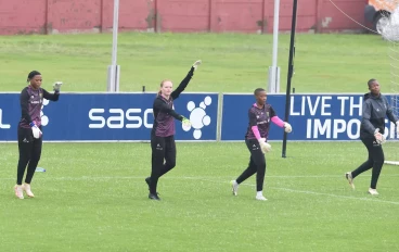 Banyana Banyana goalkeepers training