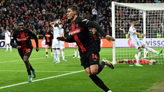 Late drama propels Bayer Leverkusen to Europa League quarter-finals