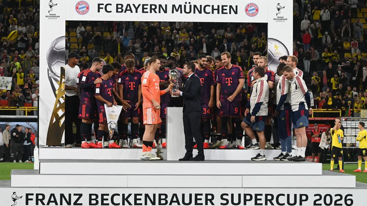 Bayern Munich beat rivals Dortmund to claim 12th German Super Cup title Bayern Munich beat rivals Dortmund to claim 12th German Super Cup title