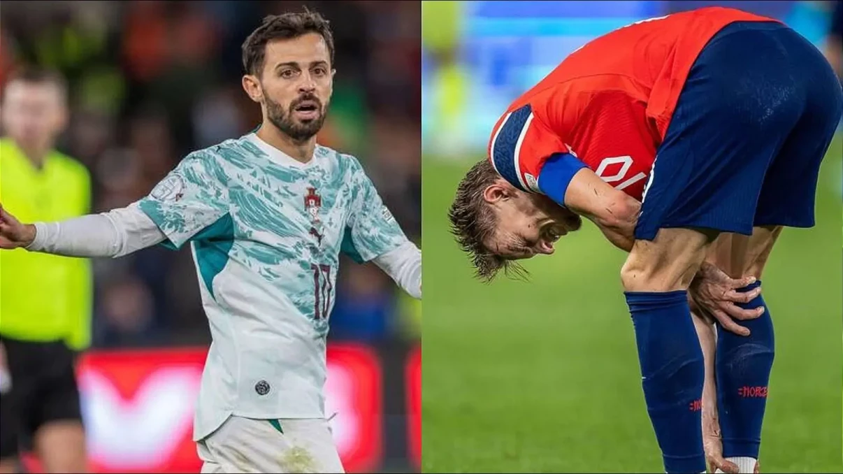 'He loses his head' - Odegaard furious after Bernardo Silva challenge in Nations League match 'He loses his head' - Odegaard furious after Bernardo Silva challenge in Nations League match