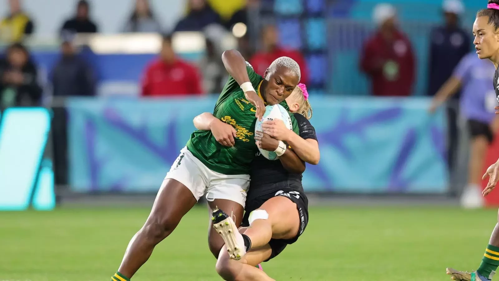 Women Rugby Sevens Ruck Encouraging signs for Bok Women's Sevens as they finish sixth in LA | rugby