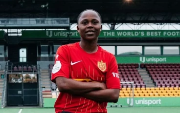 Bongeka Gamede with FC Nordsjaellend