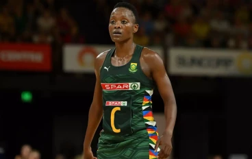 Bongiwe Msomi of the Proteas is seen during game one of the International Test series between Australia Diamonds and South Africa Proteas at Cairns Convention Centre on October 25, 2023 in Ca