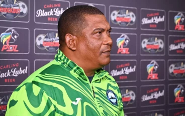 Brandon Truter, head coach of Richards Bay FC during Carling Knockout, Last 16 match between Richards Bay and Sekhukhune United at King Zwelithini Stadium on October 20, 2024 in Durban, South