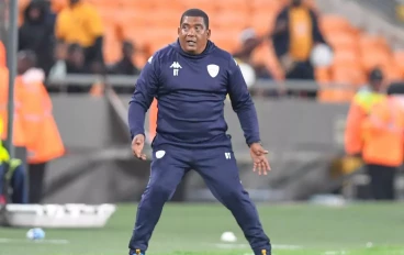 Sekhukhune United coach Brandon Truter during the DStv Premiership match between Kaizer Chiefs and Sekhukhune United at FNB Stadium