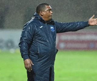 Brandon Truter, head coach of Richards Bay FC during Carling Knockout, Last 16 match between Richards Bay and Sekhukhune United at King Zwelithini Stadium on October 20, 2024 in Durban, South