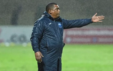 Brandon Truter, head coach of Richards Bay FC during Carling Knockout, Last 16 match between Richards Bay and Sekhukhune United at King Zwelithini Stadium on October 20, 2024 in Durban, South