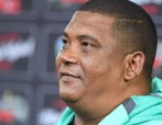 Brandon Truter coach of Sekhukhune United during the Carling Knockout match between Sekhukhune United and Royal AM at Peter Mokaba Stadium on October 21, 2023 in Polokwane, South Africa.