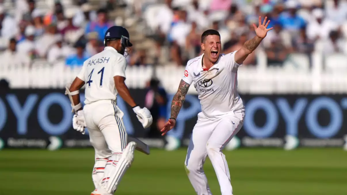 Brydon Carse keeps England alive against India on day four at Lord's